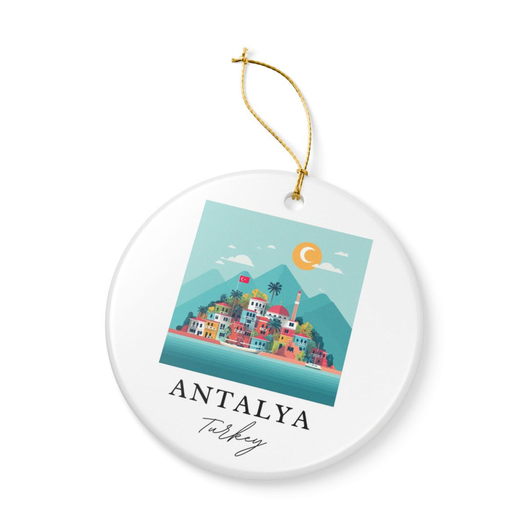 Antalya Turkey Ornament: Unique Antalya Turkey Souvenir, Antalya Turkey Xmas Decor, and Authentic Antalya Turkey Gift