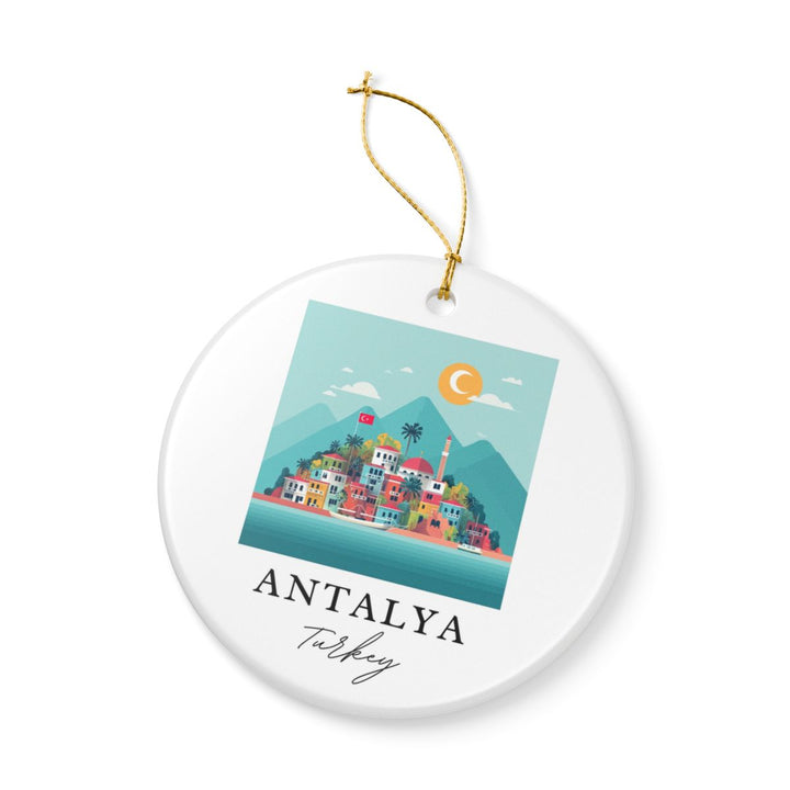 Antalya Turkey Ornament: Unique Antalya Turkey Souvenir, Antalya Turkey Xmas Decor, and Authentic Antalya Turkey Gift