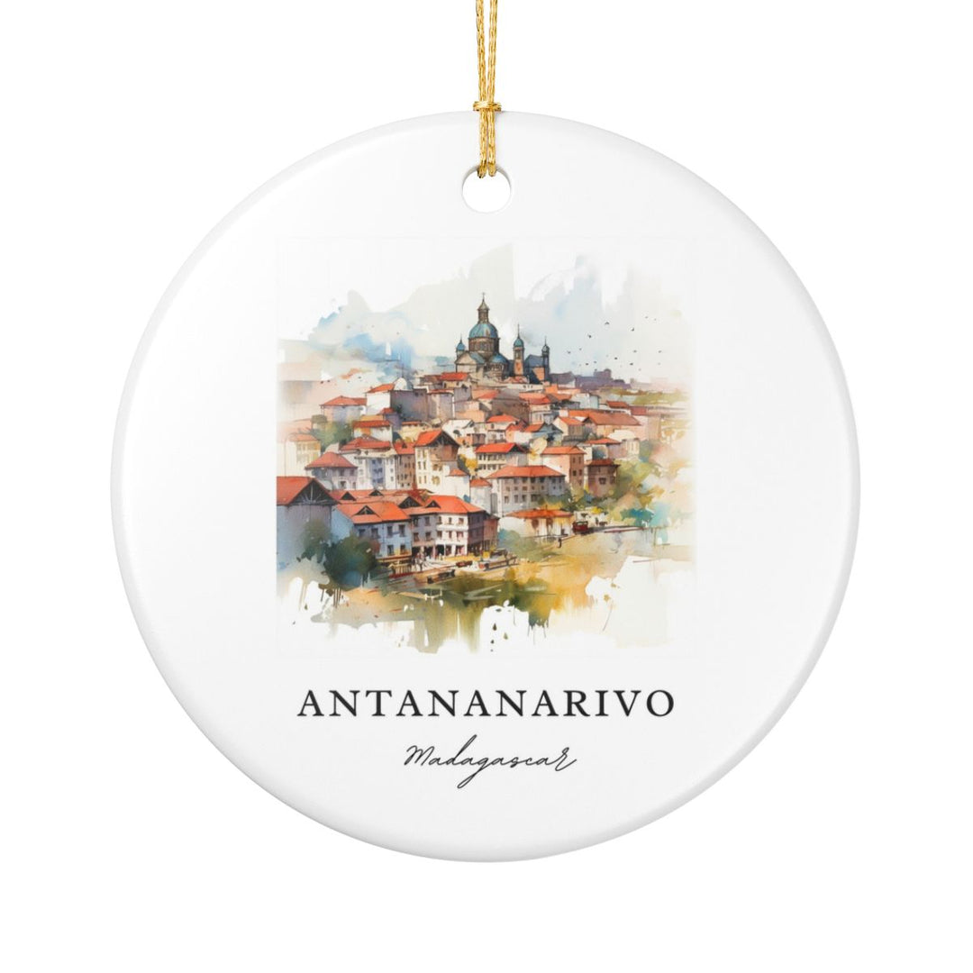 Antananarivo Ornament: Unique Antananarivo Souvenir, Antananarivo Xmas Decor, and Authentic Antananarivo Gift
