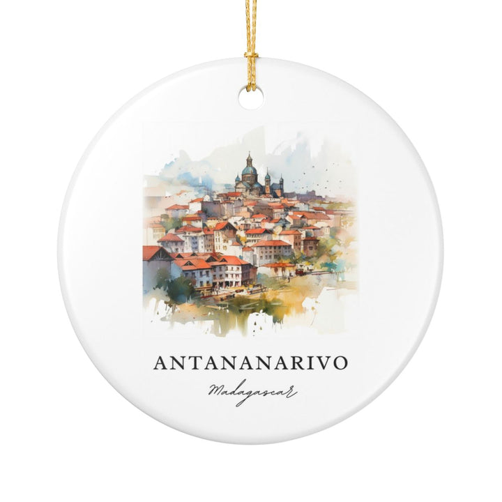Antananarivo Ornament: Unique Antananarivo Souvenir, Antananarivo Xmas Decor, and Authentic Antananarivo Gift