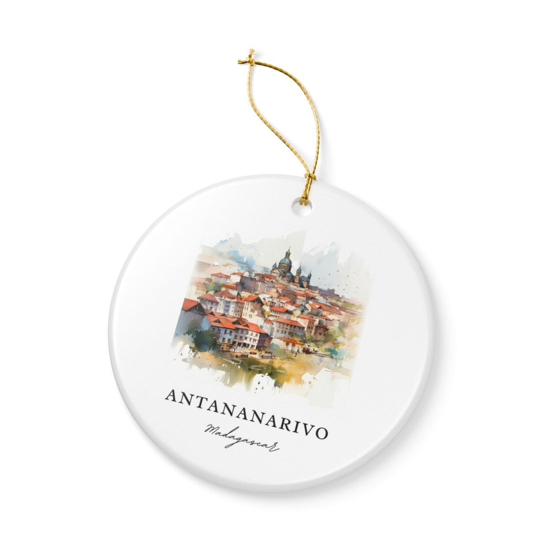Antananarivo Ornament: Unique Antananarivo Souvenir, Antananarivo Xmas Decor, and Authentic Antananarivo Gift