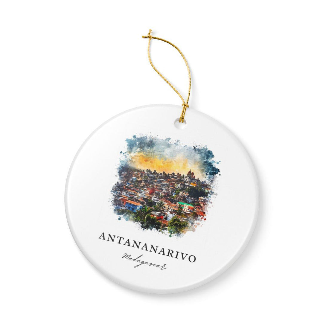 Antananarivo Ornament: Unique Antananarivo Souvenir, Antananarivo Xmas Decor, and Authentic Antananarivo Gift