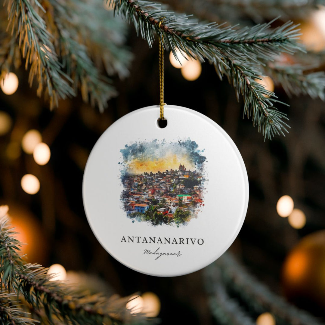 Antananarivo Ornament: Unique Antananarivo Souvenir, Antananarivo Xmas Decor, and Authentic Antananarivo Gift