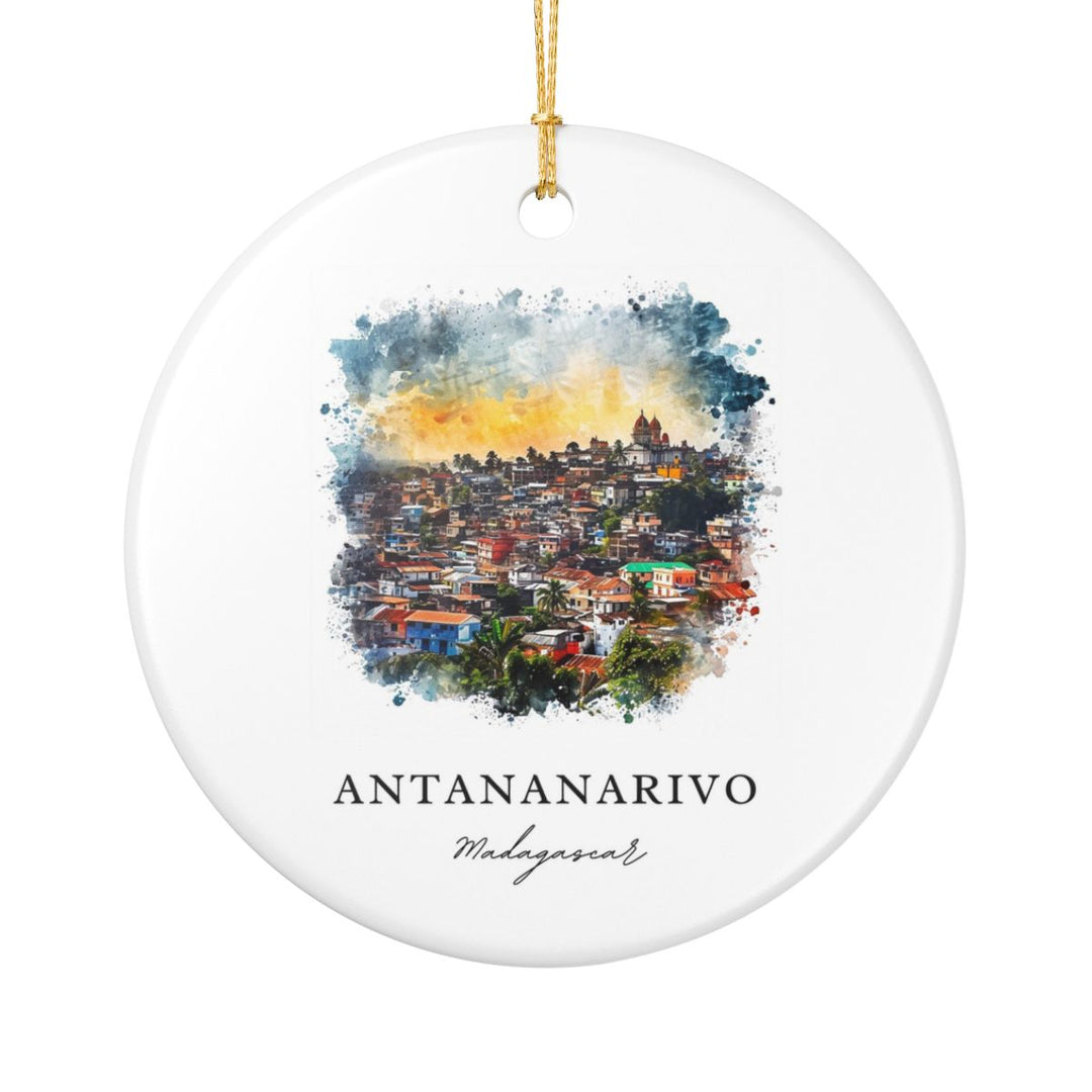 Antananarivo Ornament: Unique Antananarivo Souvenir, Antananarivo Xmas Decor, and Authentic Antananarivo Gift