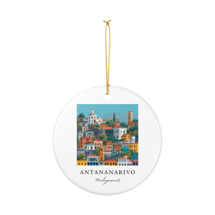 Antananarivo Ornament: Unique Antananarivo Souvenir, Antananarivo Xmas Decor, and Authentic Antananarivo Gift