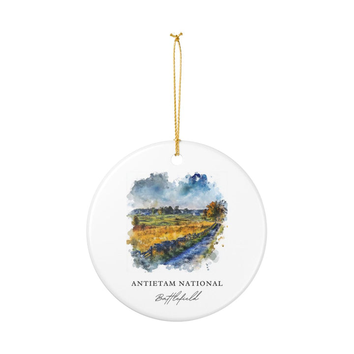 Antietam National Battlefield Ornament: Unique Antietam National Battlefield Souvenir, Antietam National Battlefield Xmas Decor, and Authentic Antietam National Battlefield Gift
