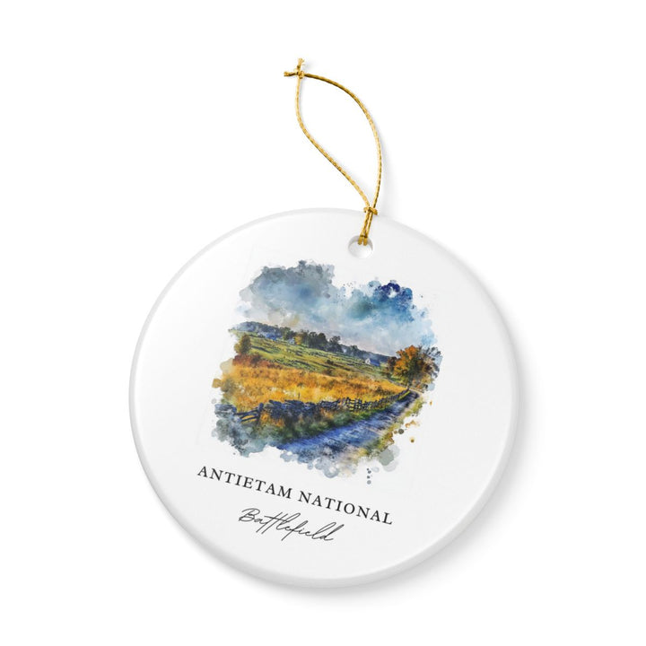 Antietam National Battlefield Ornament: Unique Antietam National Battlefield Souvenir, Antietam National Battlefield Xmas Decor, and Authentic Antietam National Battlefield Gift