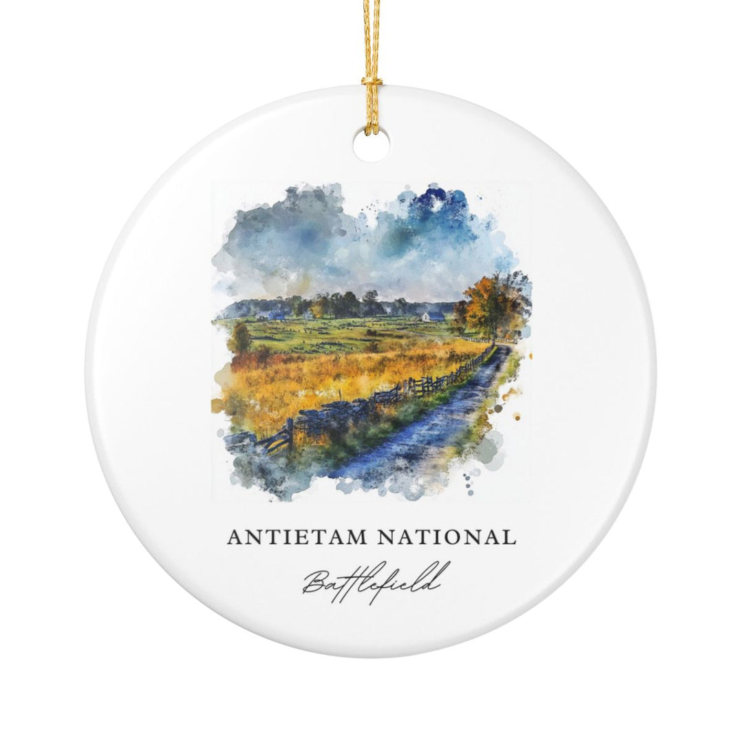 Antietam National Battlefield Ornament: Unique Antietam National Battlefield Souvenir, Antietam National Battlefield Xmas Decor, and Authentic Antietam National Battlefield Gift