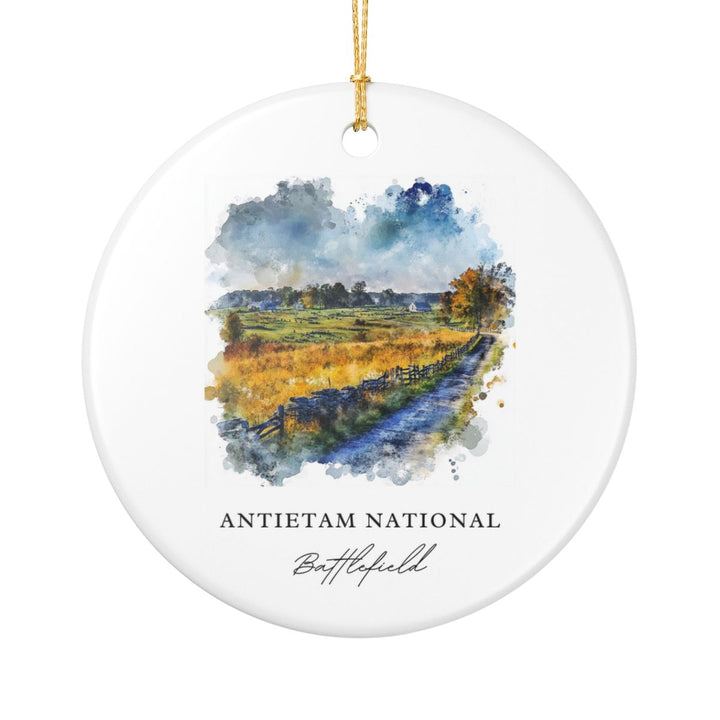 Antietam National Battlefield Ornament: Unique Antietam National Battlefield Souvenir, Antietam National Battlefield Xmas Decor, and Authentic Antietam National Battlefield Gift
