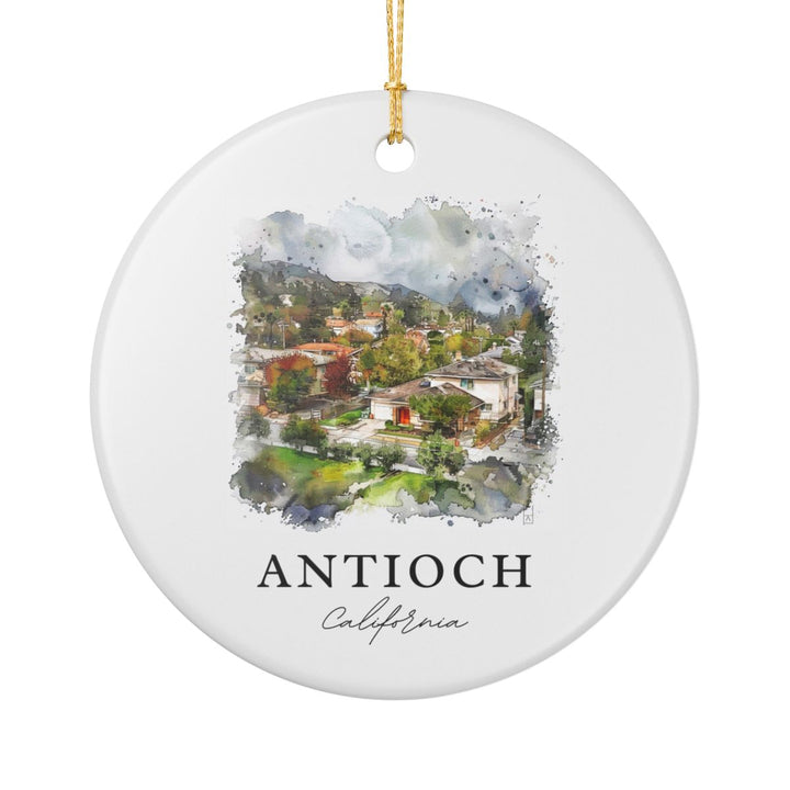 Antioch California Ornament: Unique Antioch Souvenir, Antioch California Xmas Decor, and Authentic Antioch Gift
