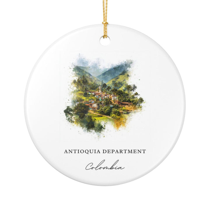 Antioquia Department Colombia Ornament: Unique Antioquia Department Souvenir, Antioquia Department Colombia Xmas Decor, and Authentic Antioquia Department Gift