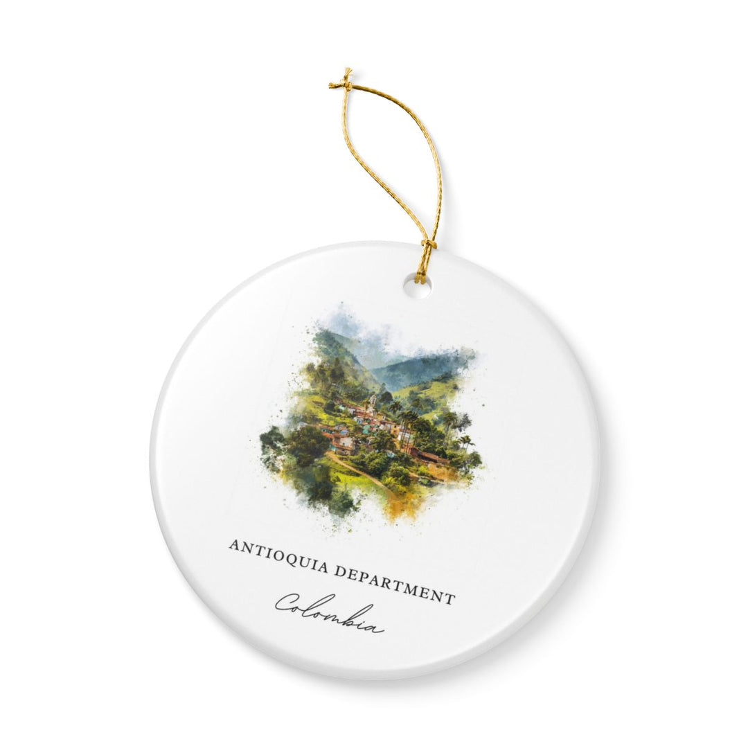 Antioquia Department Colombia Ornament: Unique Antioquia Department Souvenir, Antioquia Department Colombia Xmas Decor, and Authentic Antioquia Department Gift