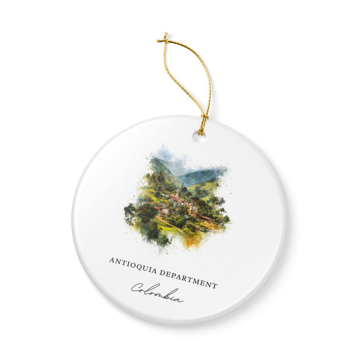 Antioquia Department Colombia Ornament: Unique Antioquia Department Souvenir, Antioquia Department Colombia Xmas Decor, and Authentic Antioquia Department Gift