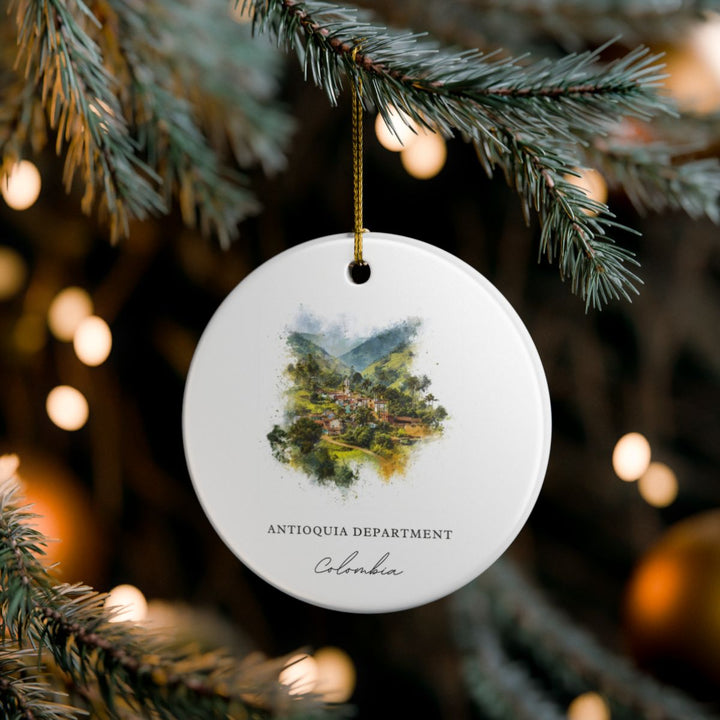 Antioquia Department Colombia Ornament: Unique Antioquia Department Souvenir, Antioquia Department Colombia Xmas Decor, and Authentic Antioquia Department Gift