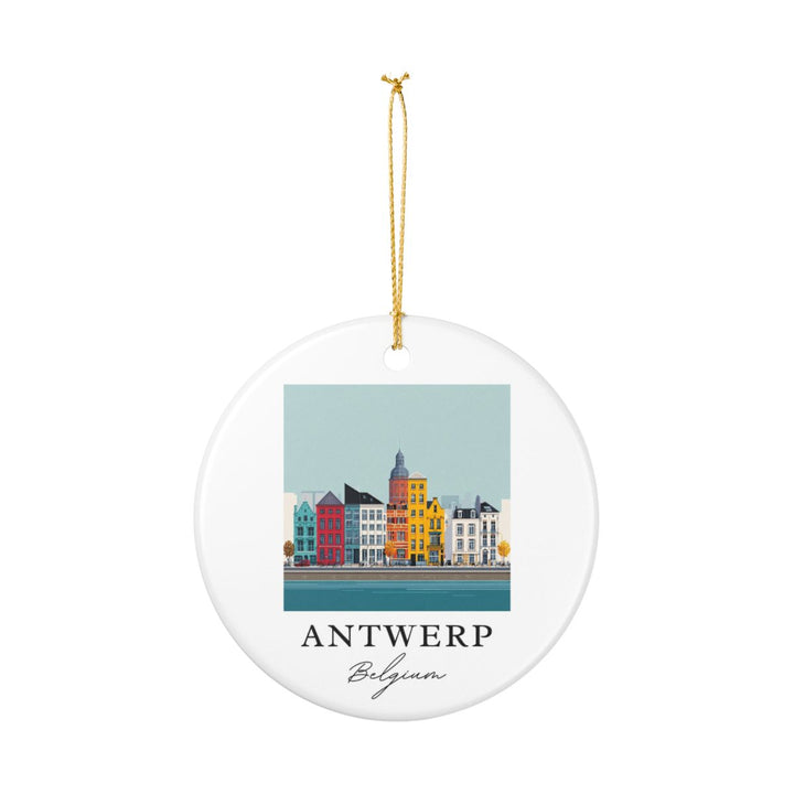 Antwerp Belgium Ornament: Unique Antwerp Belgium Souvenir, Antwerp Belgium Xmas Decor, and Authentic Antwerp Belgium Gift
