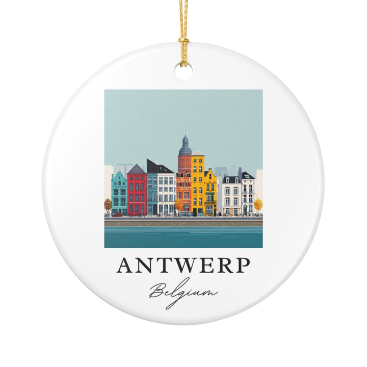 Antwerp Belgium Ornament: Unique Antwerp Belgium Souvenir, Antwerp Belgium Xmas Decor, and Authentic Antwerp Belgium Gift