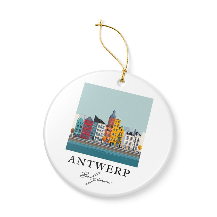 Antwerp Belgium Ornament: Unique Antwerp Belgium Souvenir, Antwerp Belgium Xmas Decor, and Authentic Antwerp Belgium Gift