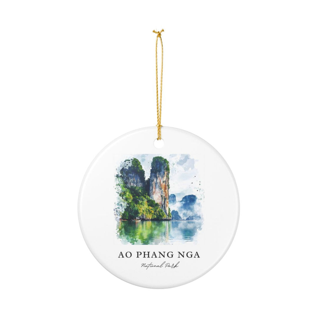Ao Phang Nga National Park Thailand Ornament: Unique Ao Phang Nga National Park Souvenir, Ao Phang Nga National Park Thailand Xmas Decor, and Authentic Ao Phang Nga National Park Gift