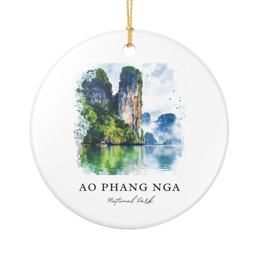 Ao Phang Nga National Park Thailand Ornament: Unique Ao Phang Nga National Park Souvenir, Ao Phang Nga National Park Thailand Xmas Decor, and Authentic Ao Phang Nga National Park Gift