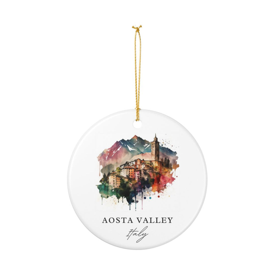 Aosta Valley Italy Ornament: Unique Aosta Valley Souvenir, Aosta Valley Italy Xmas Decor, and Authentic Aosta Valley Gift