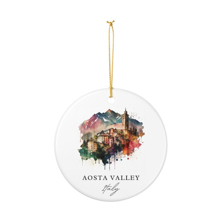 Aosta Valley Italy Ornament: Unique Aosta Valley Souvenir, Aosta Valley Italy Xmas Decor, and Authentic Aosta Valley Gift