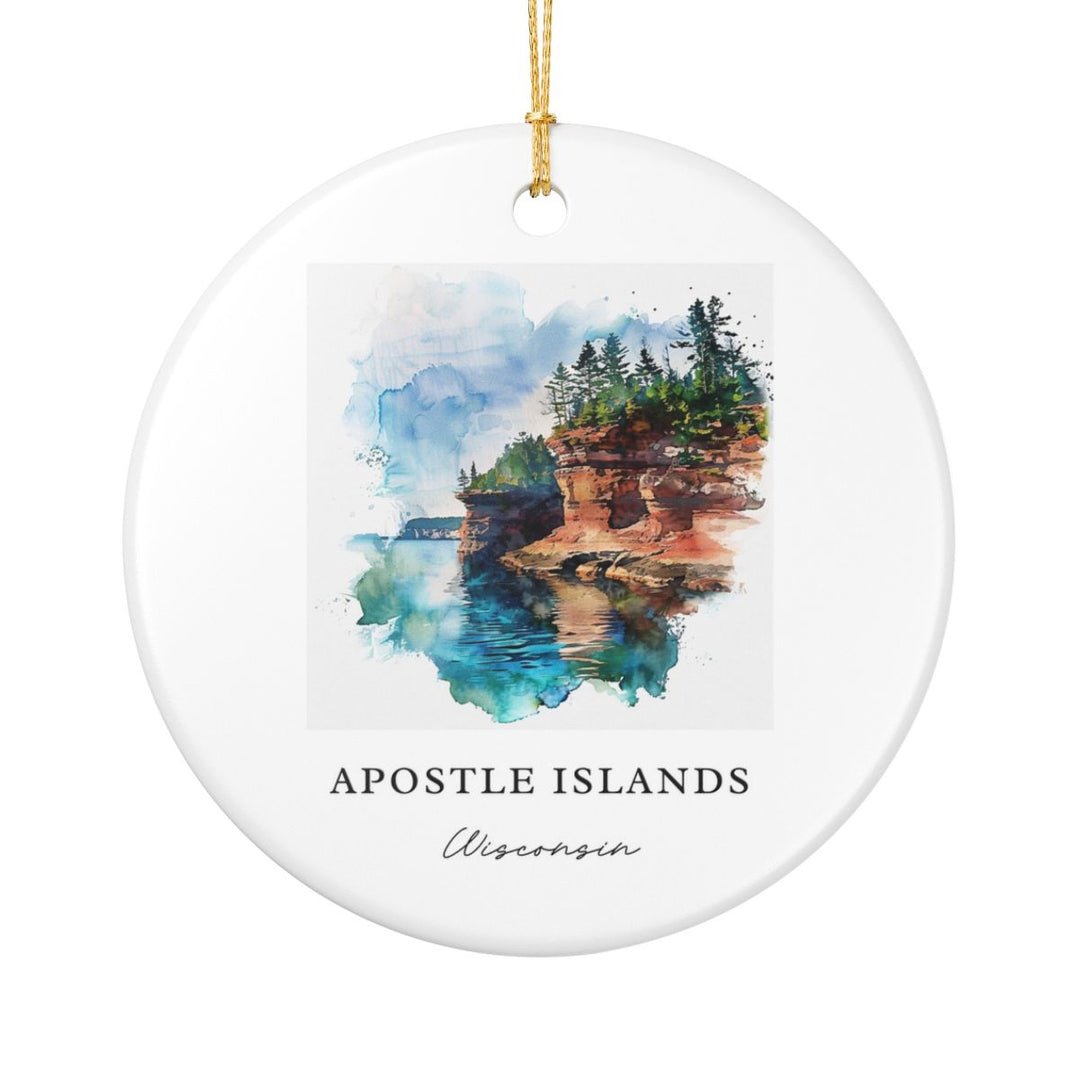 Apostle Islands Ornament: Unique Apostle Islands Souvenir, Apostle Islands Xmas Decor, and Authentic Apostle Islands Gift