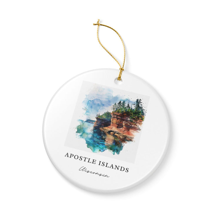 Apostle Islands Ornament: Unique Apostle Islands Souvenir, Apostle Islands Xmas Decor, and Authentic Apostle Islands Gift