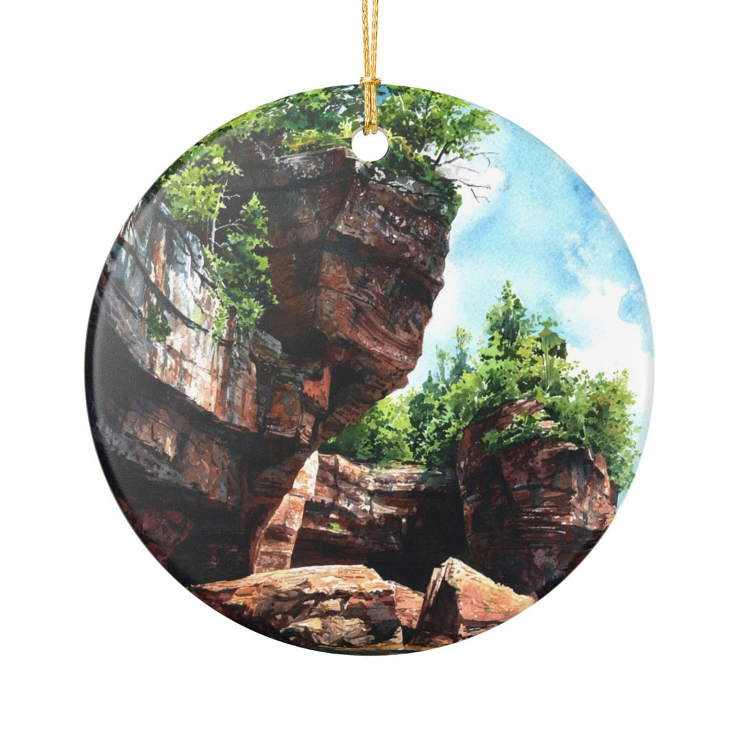 Apostle Islands Wisconsin USA Ornament: Unique Apostle Islands Souvenir, Apostle Islands Wisconsin Xmas Decor, and Authentic Apostle Islands Gift