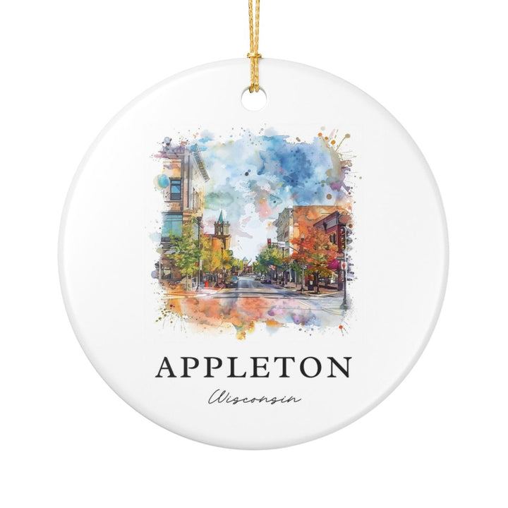 Appleton Wisconsin Wisconsin Ornament: Unique Appleton Wisconsin Souvenir, Appleton Wisconsin Wisconsin Xmas Decor, and Authentic Appleton Wisconsin Gift