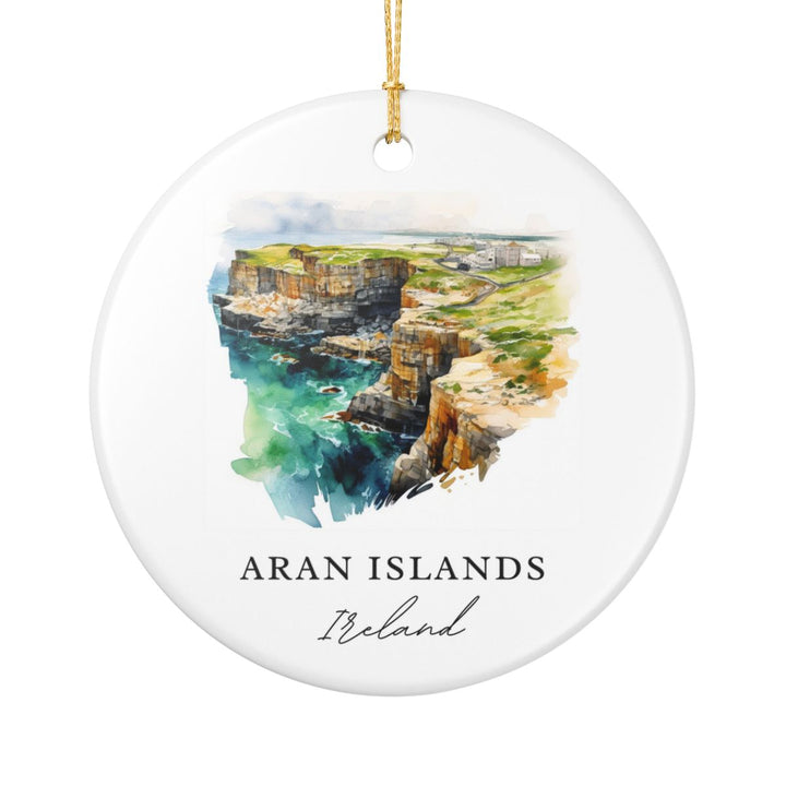 Aran Islands Ireland Ornament: Unique Aran Islands Souvenir, Aran Islands Ireland Xmas Decor, and Authentic Aran Islands Gift