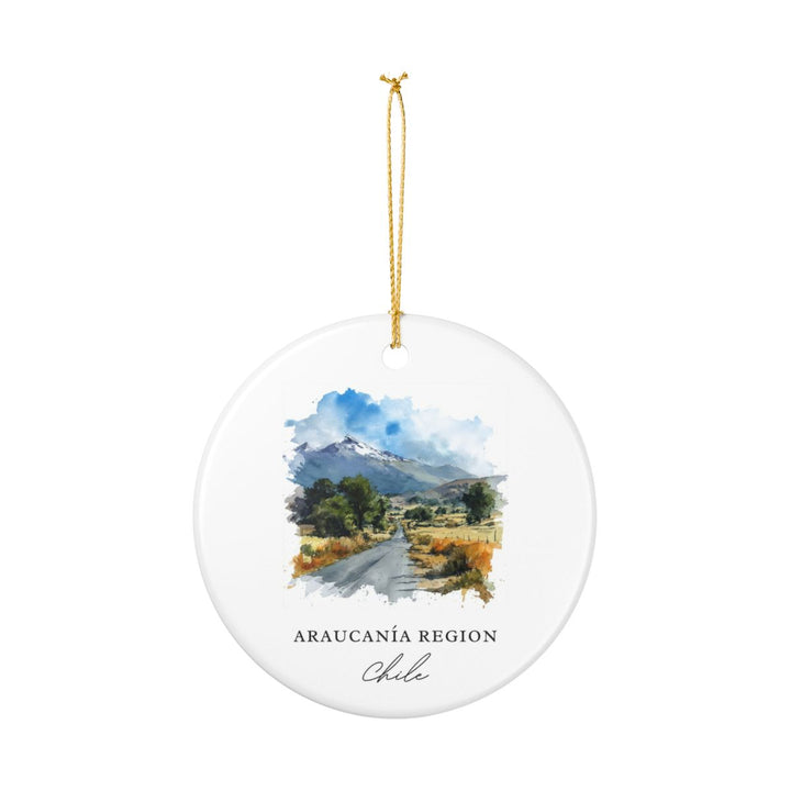 Araucania Chile Ornament: Unique Araucania Souvenir, Araucania Chile Xmas Decor, and Authentic Araucania Gift