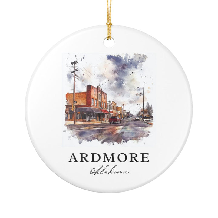 Ardmore Oklahoma Ornament: Unique Ardmore Oklahoma Souvenir, Ardmore Oklahoma Xmas Decor, and Authentic Ardmore Oklahoma Gift
