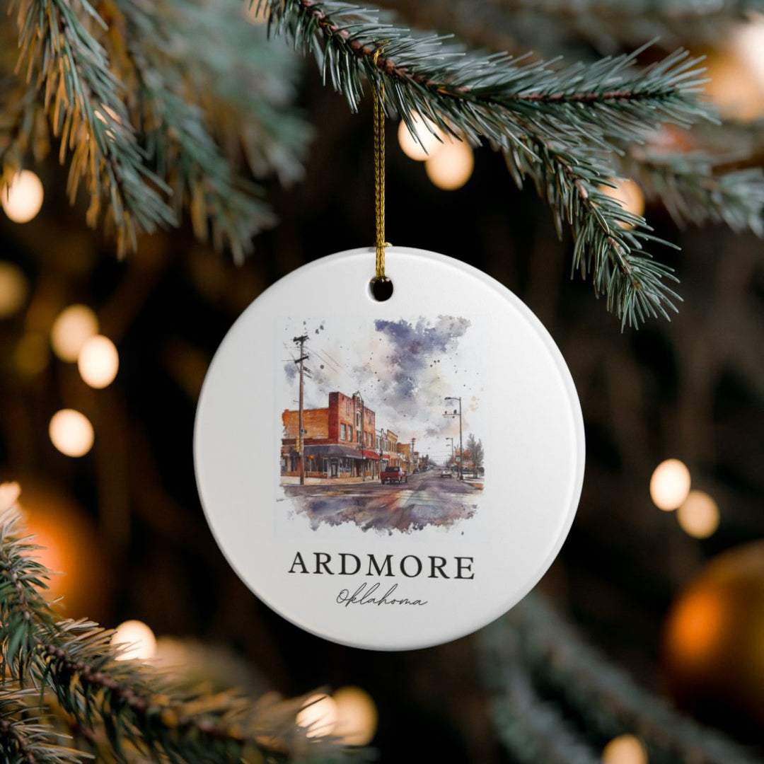 Ardmore Oklahoma Ornament: Unique Ardmore Oklahoma Souvenir, Ardmore Oklahoma Xmas Decor, and Authentic Ardmore Oklahoma Gift