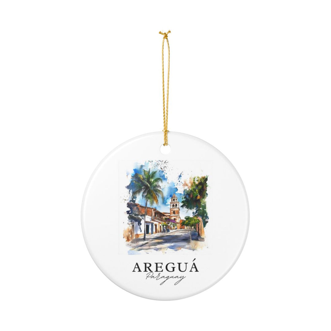 Aregua Paraguay Ornament: Unique Aregua Paraguay Souvenir, Aregua Paraguay Xmas Decor, and Authentic Aregua Paraguay Gift