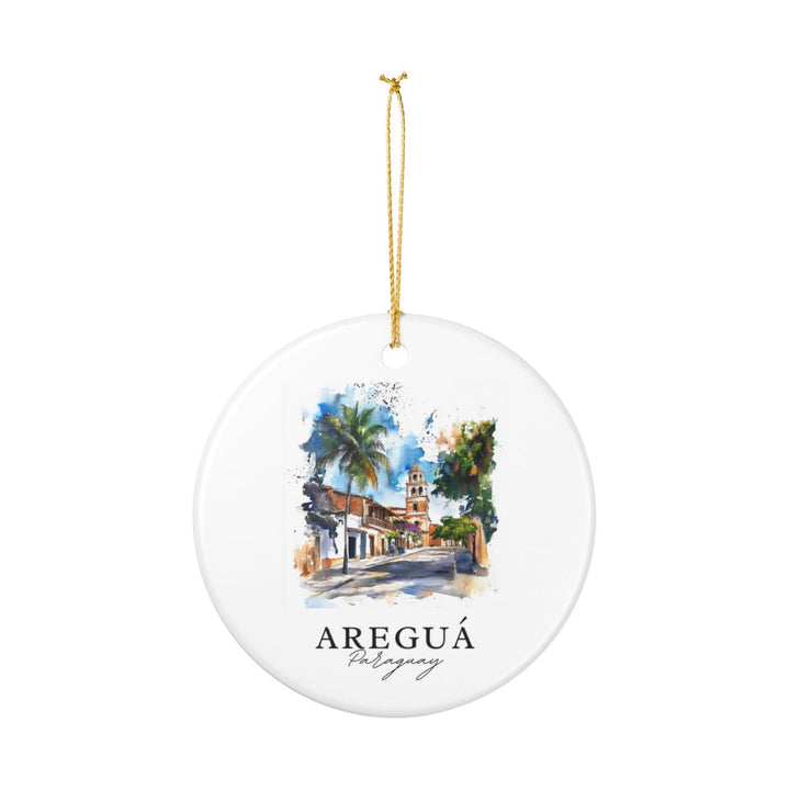 Aregua Paraguay Ornament: Unique Aregua Paraguay Souvenir, Aregua Paraguay Xmas Decor, and Authentic Aregua Paraguay Gift