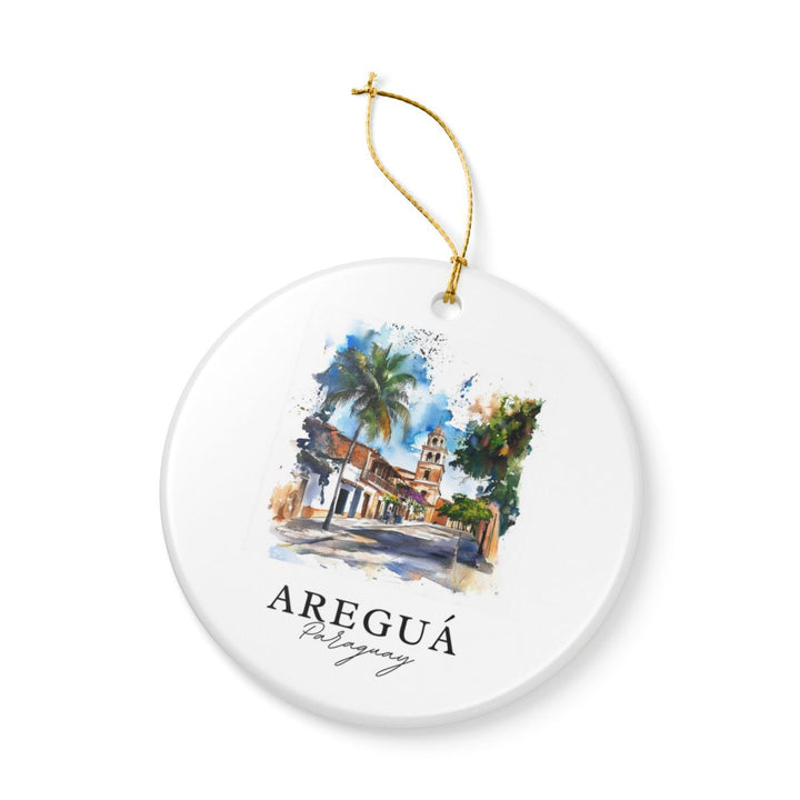 Aregua Paraguay Ornament: Unique Aregua Paraguay Souvenir, Aregua Paraguay Xmas Decor, and Authentic Aregua Paraguay Gift