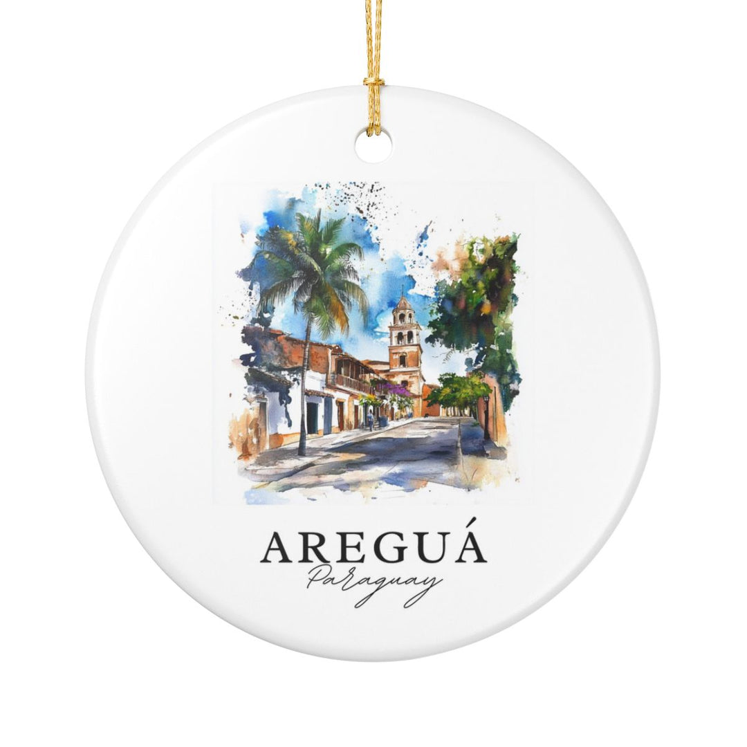 Aregua Paraguay Ornament: Unique Aregua Paraguay Souvenir, Aregua Paraguay Xmas Decor, and Authentic Aregua Paraguay Gift
