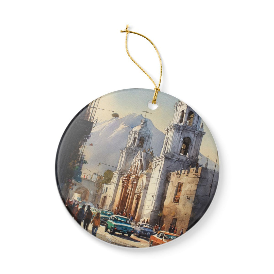 Arequipa Ornament: Unique Arequipa Souvenir, Arequipa Xmas Decor, and Authentic Arequipa Gift
