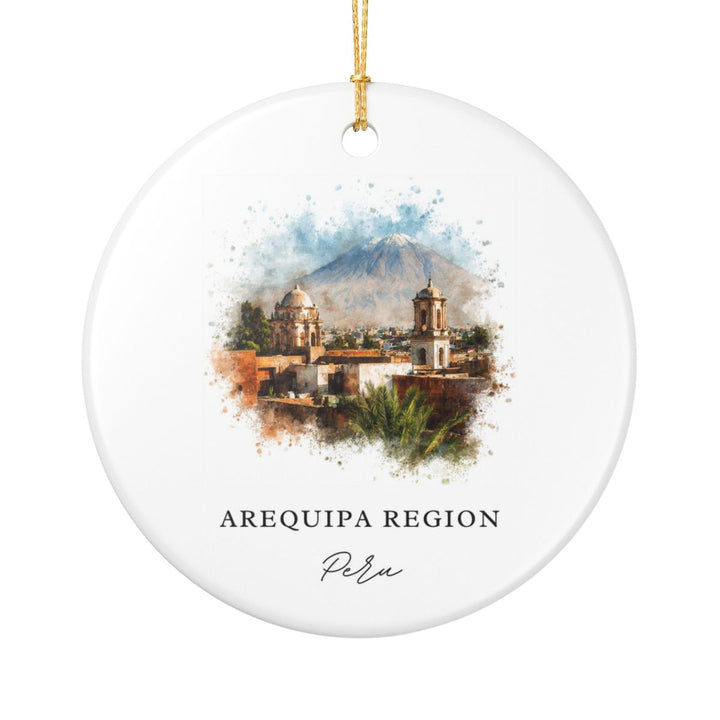 Arequipa Region Peru Ornament: Unique Arequipa Region Souvenir, Arequipa Region Peru Xmas Decor, and Authentic Arequipa Region Gift