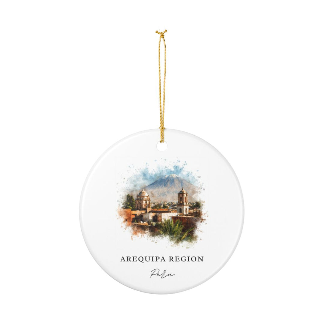 Arequipa Region Peru Ornament: Unique Arequipa Region Souvenir, Arequipa Region Peru Xmas Decor, and Authentic Arequipa Region Gift