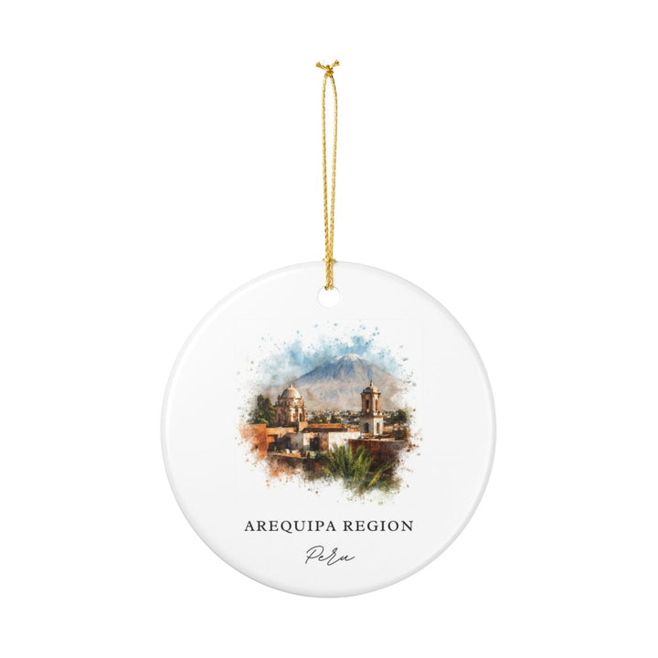 Arequipa Region Peru Ornament: Unique Arequipa Region Souvenir, Arequipa Region Peru Xmas Decor, and Authentic Arequipa Region Gift