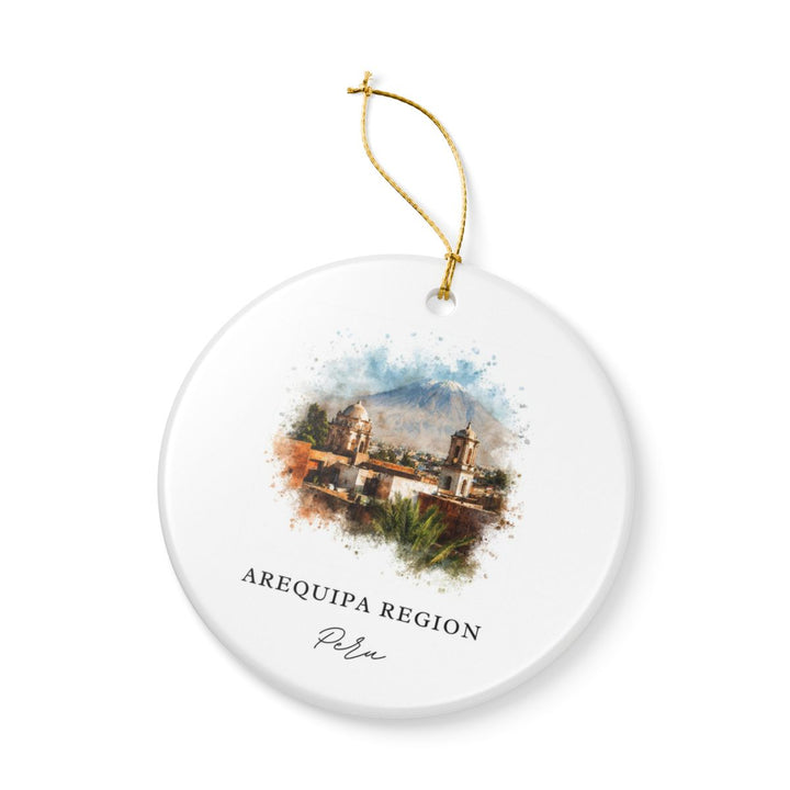 Arequipa Region Peru Ornament: Unique Arequipa Region Souvenir, Arequipa Region Peru Xmas Decor, and Authentic Arequipa Region Gift