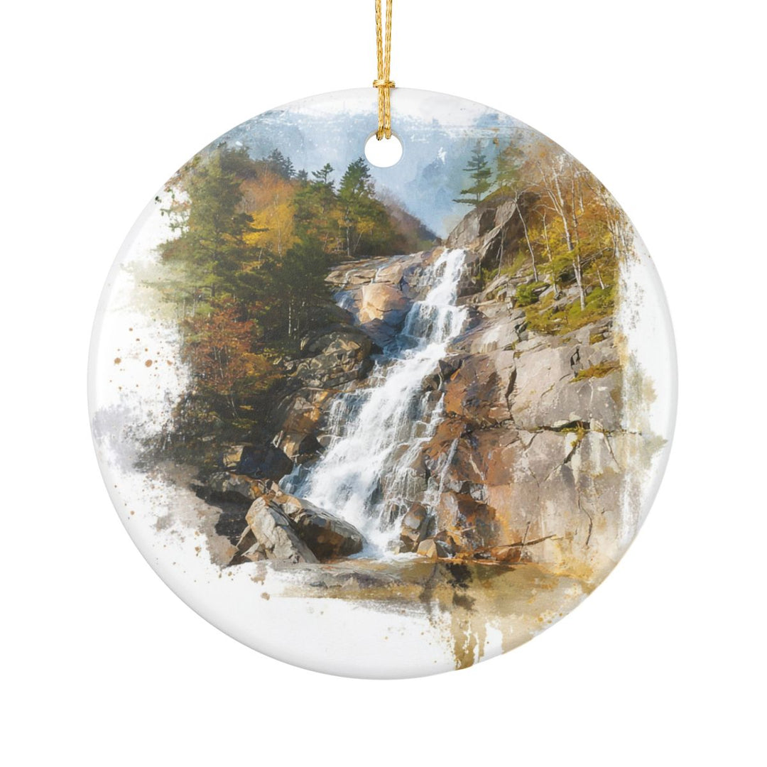 Arethusa Falls New Hampshire USA Ornament: Unique Arethusa Falls Souvenir, Arethusa Falls New Hampshire Xmas Decor, and Authentic Arethusa Falls Gift