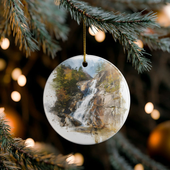 Arethusa Falls New Hampshire USA Ornament: Unique Arethusa Falls Souvenir, Arethusa Falls New Hampshire Xmas Decor, and Authentic Arethusa Falls Gift