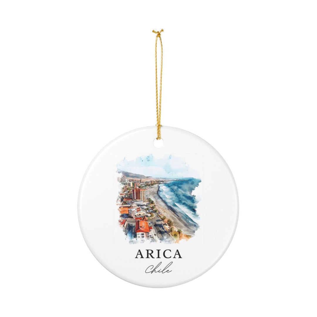 Arica Chile Ornament: Unique Arica Souvenir, Arica Chile Xmas Decor, and Authentic Arica Gift