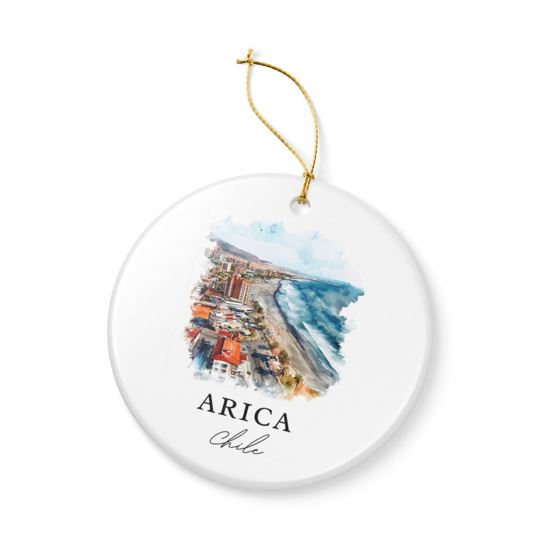 Arica Chile Ornament: Unique Arica Souvenir, Arica Chile Xmas Decor, and Authentic Arica Gift