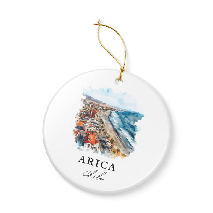 Arica Chile Ornament: Unique Arica Souvenir, Arica Chile Xmas Decor, and Authentic Arica Gift