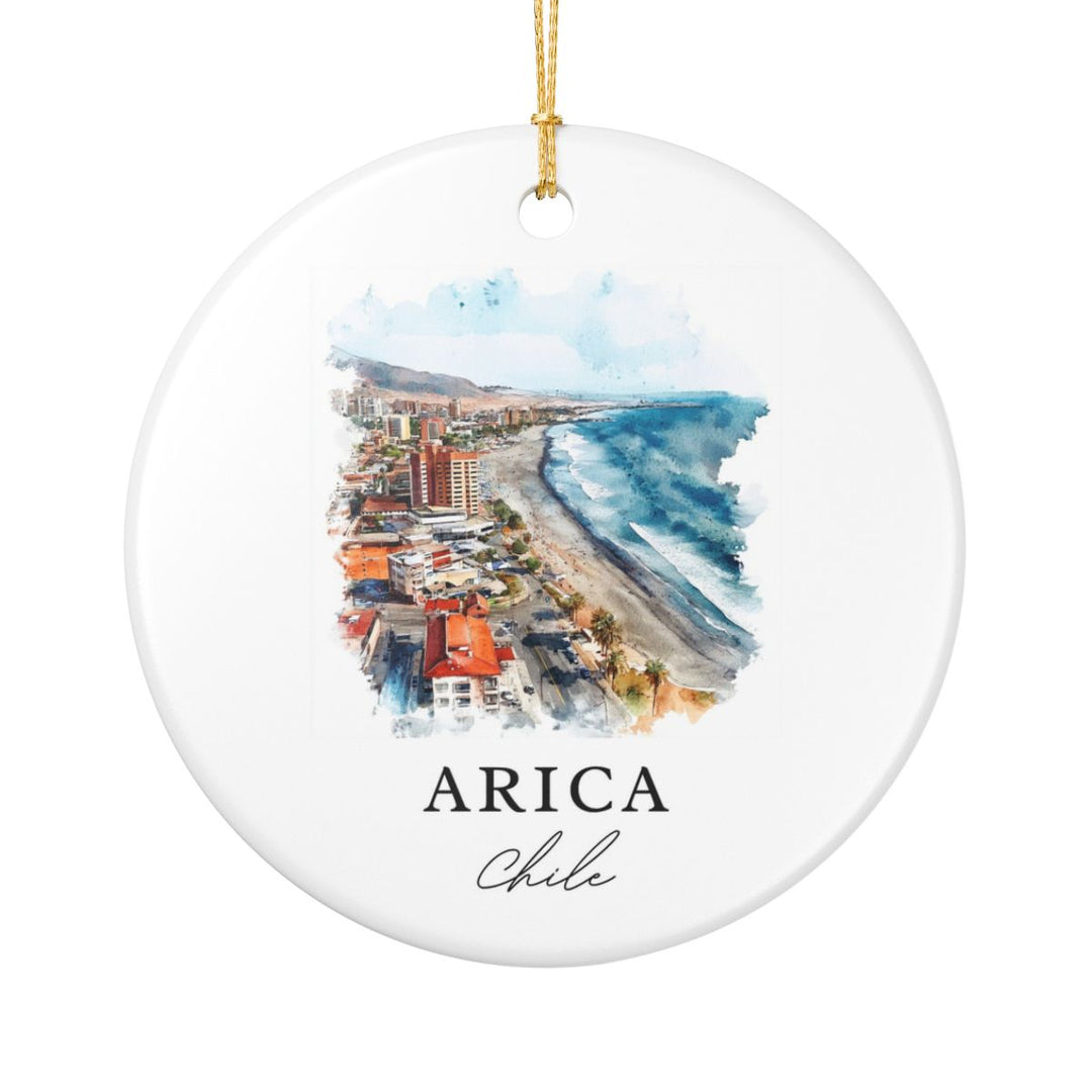 Arica Chile Ornament: Unique Arica Souvenir, Arica Chile Xmas Decor, and Authentic Arica Gift