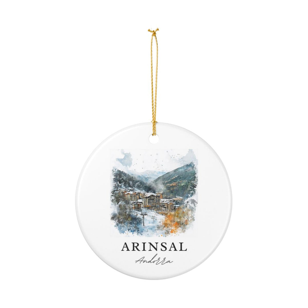 Arinsal Andorra Ornament: Unique Arinsal Souvenir, Arinsal Andorra Xmas Decor, and Authentic Arinsal Gift