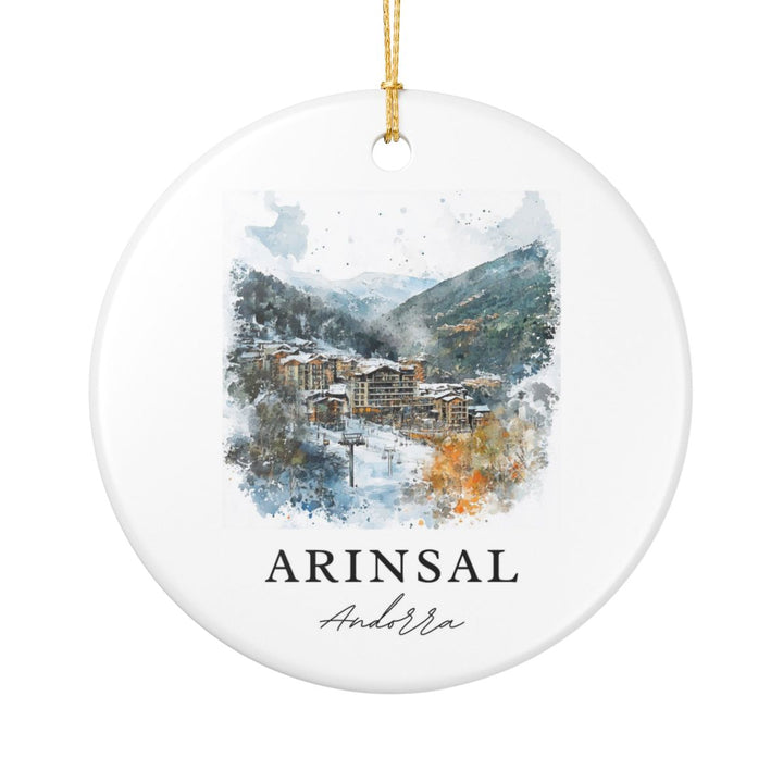 Arinsal Andorra Ornament: Unique Arinsal Souvenir, Arinsal Andorra Xmas Decor, and Authentic Arinsal Gift
